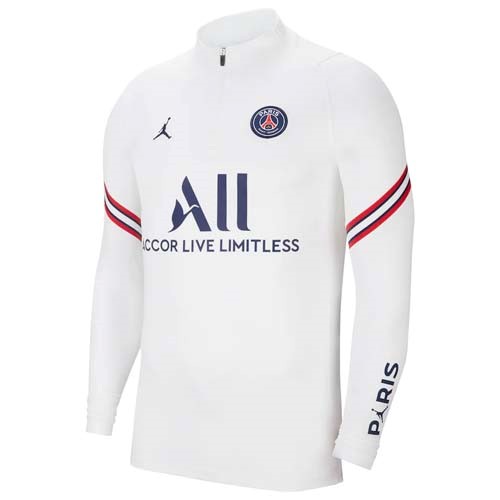 Trikot Paris Saint Germain Strike Top ML 2021-2022 Weiß Günstige Fußballtrikots